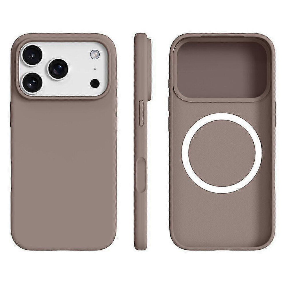 (Chestnut ) Iphone 17 Pro Max Liquid Silicone Case: Ultra-Thin, Magsafe Compatible Brown 5996097101391