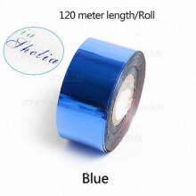 (blue, 4cm) ZONESUN 3-5cm Gold/Silver/Black Foil Paper Rolls for Leather Gilding & Hot Stamping