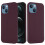 (Multicolor, Wine Red) iPhone 13 Mini 5.4" Magnetic Liquid Silicone Case 1