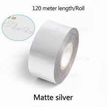 (matte silver, 3cm) ZONESUN 3-5cm Gold/Silver/Black Foil Paper Rolls for Leather Gilding & Hot Stamping