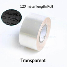 (transparent, 5cm) ZONESUN 3-5 cm Gold-/Silber-/Schwarzfolienpapierrollen für Ledervergoldung und Heißprägung