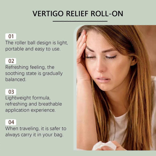 (4pcs) 3X Anti-Dizzy Roll-On, 10ml Vertigo Relief with Fast-Acting Essential Oils 1