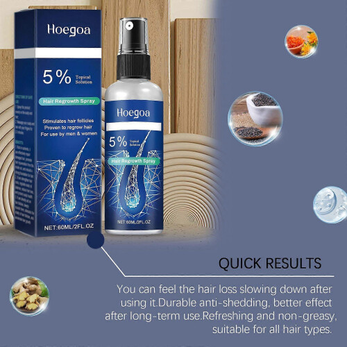 (1PCS) Spray per capelli Hoegoa: lisciante, nutriente e volumizzante per uomo e donna 1