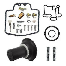 (Repair and Plunger) Yamaha Majesty 125 Carburetor Repair Kit, Complete Rebuild for YP125E 2003-2009