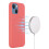 (Multicolor, Hot Pink) iPhone 13 Mini 5.4" Magnetic Liquid Silicone Case 2