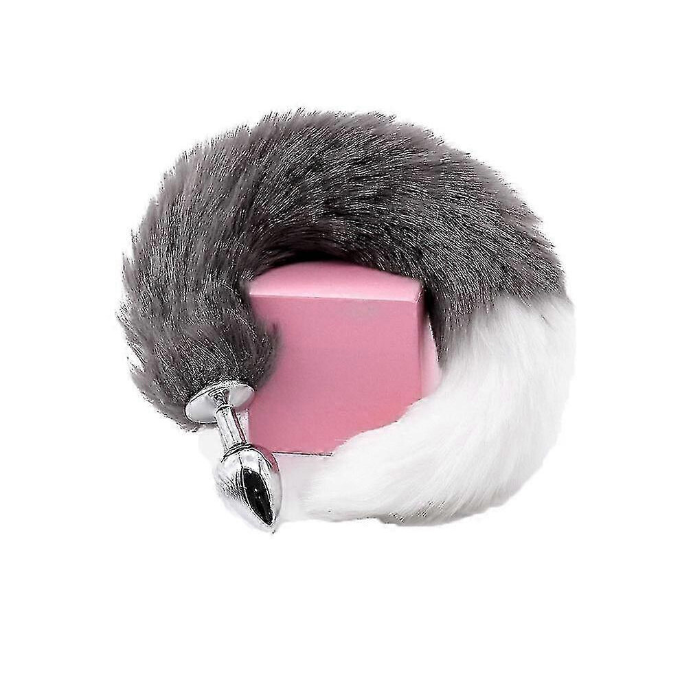 Grey (, L) 2026 Metal Fox Tail Massager Cosplay Role Play