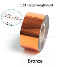 (bronze, 5cm) ZONESUN 3-5cm Gold/Silver/Black Foil Paper Rolls for Leather Gilding & Hot Stamping