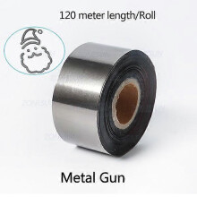 (Metal Gun, 4cm) ZONESUN 3-5cm Gold/Silver/Black Foil Paper Rolls for Leather Gilding & Hot Stamping