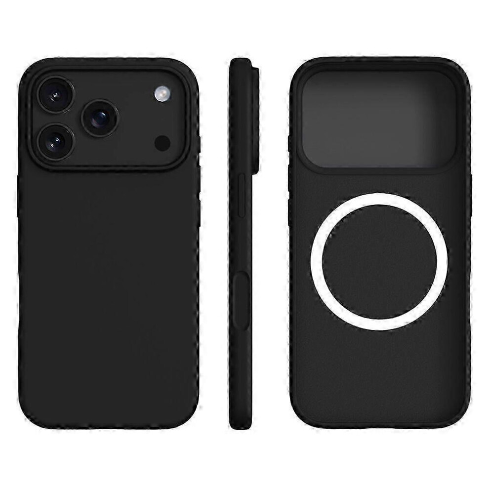 (Black) Iphone 17 Pro Max Liquid Silicone Case: Ultra-Thin, Magsafe Compatible Black 5996097101384