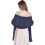 (Champagne) Elegante Abendkleider mit weichen Chiffon-Schals für Brautmode 5