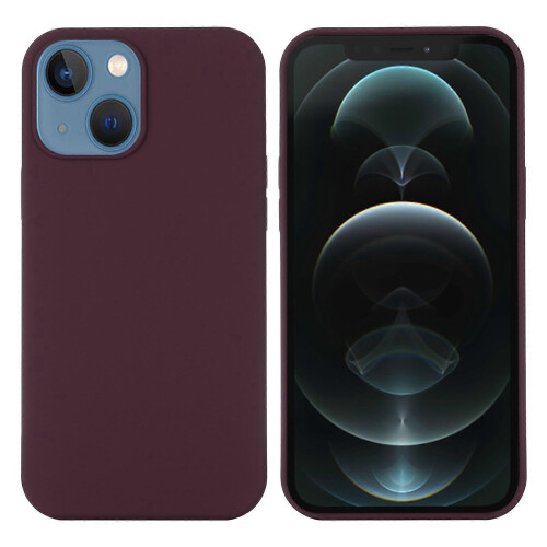 (Multicolor, Wine Red) iPhone 13 Mini 5.4" Magnetic Liquid Silicone Case 2