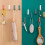 12pcs Plastic Adhesive Hat Hook J Shape Organizer Plastic Hook (Random Color) - DD0 2