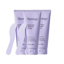 (3pcs) 1-3pcs Flamingo sensitive skin body hair remover with soothing aloe vera