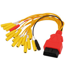 16 Pin OBD II Jumper Cable, Female Plug, ABS+Metal
