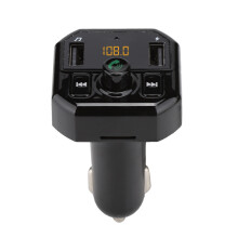 Kit auto Bluetooth hands-free cu transmițător FM wireless cu încărcătoare USB duale rapide, suportă redare MP3Music și afișaj LED folosind