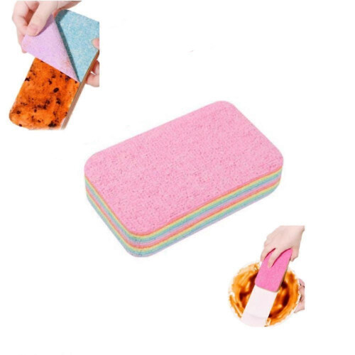 (12*7cm) Microfiber Sponge Block,Peelable Microfiber Sponge Tearable Cloths