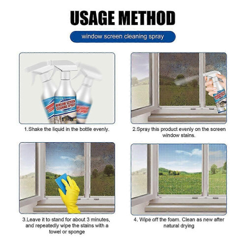 Screen window foam cleaning spray kitchen household screen window free to remove stains quickly 1