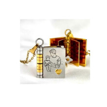 (Father) For Love - I Love You Book Necklace,Adjustable Openable Multi Layer Book Choker