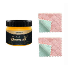 (C)Cleaning Products Wood Beeswax Complete Solution Furniture Care Beeswax Household Cleaninga Sponge