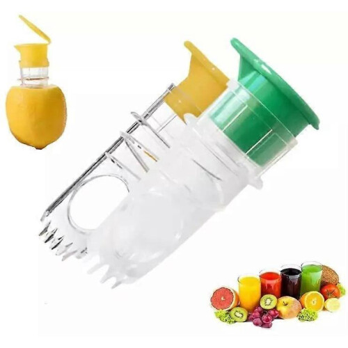 (Yellow) Screw-Top Lemon Squeezer,Plastic Lemon Squeezers,Handy Juice Squeezer