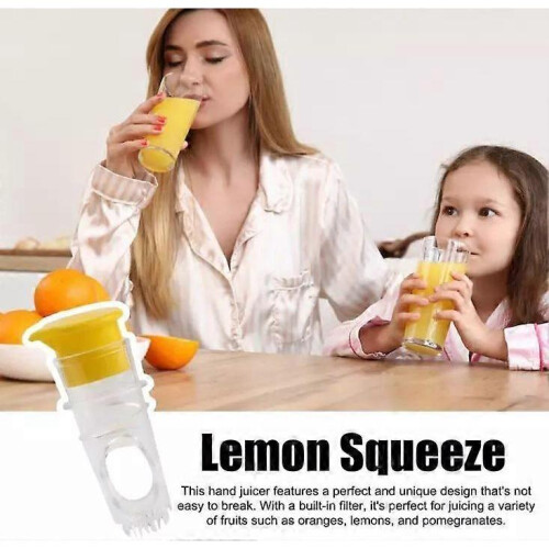 (Yellow) Screw-Top Lemon Squeezer,Plastic Lemon Squeezers,Handy Juice Squeezer 1