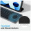 (Grey) Prncalprior Foldable Bluetooth Keyboard with Touchpad, Wireless Mini Keyboard 2