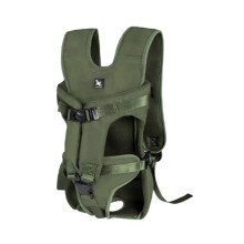 (L, Army Green) Pet Carrier Convenient Adjustable Oxford Cloth Multi-purpose Water-resistant Dog Backpack For Outdoors