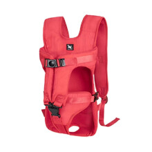 (S, Red) Pet Carrier Convenient Adjustable Oxford Cloth Multi-purpose Water-resistant Dog Backpack For Outdoors