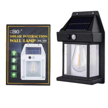 (black) Solar Panel Powered LED Light Bulb Portable Outdoor Camping Tent Fishing Lamp Courtyard UK