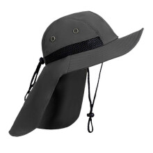 Fishing Hat Sun Hat with Neck Flap Sun Protective Hiking Visor Hat Wide Brim Hat for Hunting Riding Backpacking Sports Adults hwy