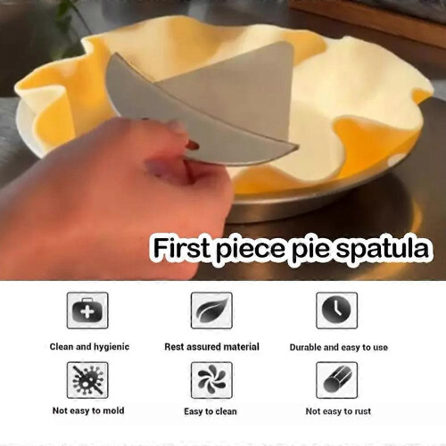 (2pcs) 1/5pcs First Slice Pie Spatula,Triangle Pie Cutter, Professional Pizza Cake Server 2