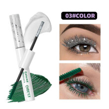 (Color03) QIBEST Sparkling Diamond Color Pearl Shine Smooth And Thickening Mascara