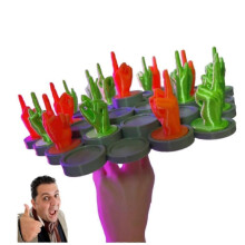 (A) Middle Finger Balance Game, Balance Board Game for 18 Piece Set
