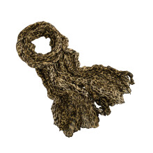 Animal Pattern Scarf Comfortable Shawl Head Wrap-Coffee color