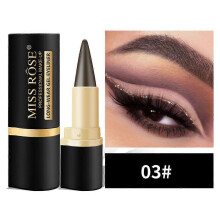 (color03)Rationalu Gel Eyeliner, Natural Black Eyeliner Cream Waterproof Smudge Proof