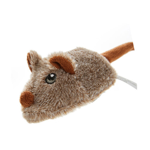 Soft Rechargeable Mouse Toy That Changes Direction-Gray