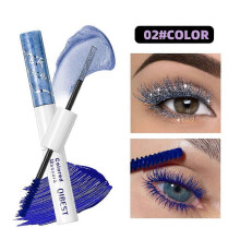(Color02) QIBEST Sparkling Diamond Color Pearl Shine Smooth And Thickening Mascara