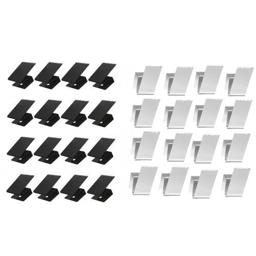16 Stück Fensterclips aus Metall, winddichte-echte Farbe 1