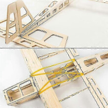 rc airplane toy unassembled single 580mm wingspan balsa wood diy