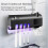 (Button model, black) UV Light Sterilizer Toothbrush Holder Cleaner & Automatic Toothpaste Dispenser& towel Sterilizer 3