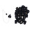 25pcs Obsidian Crystal Rune Stones Set Pendulum 1