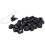 25pcs Obsidian Crystal Rune Stones Set Pendulum 4