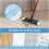 (2pcs) Flat Mop Refill Compatible with o Cedar H2pro Flat Mop Replacement Pads 2