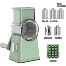 (green) Sustease Cheese Grater,Sustease Rotary Cheese Grater with Handle,Kitchen Graters