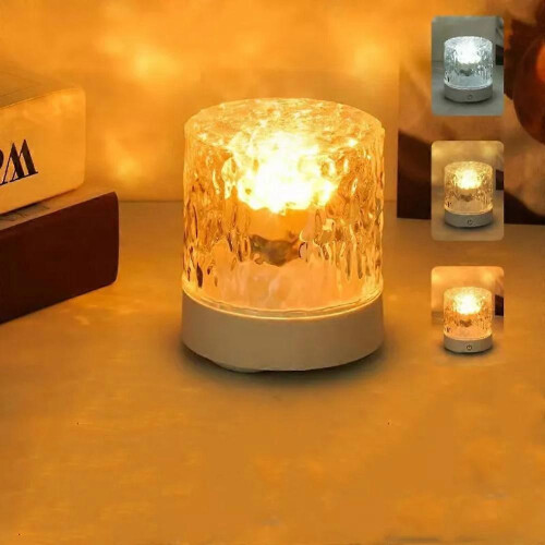 (three colour, charging model*touch) Aqualume - Led Lamp, Water Ripple Lamp