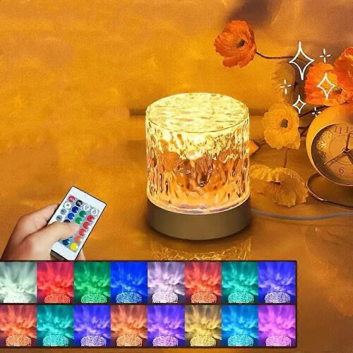 (16 colour, charging*touch*remote control) Aqualume - Led Lamp, Water Ripple Lamp