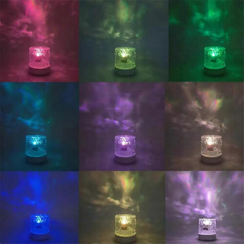 (16 colour, charging*touch*remote control) Aqualume - Led Lamp, Water Ripple Lamp 2