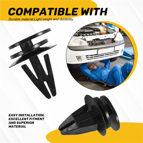 10PCS Sill Trim Side Skirts Bumper Fastener Clip For   Cooper 2
