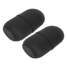 Ice Face Roller 2pcs Silicone Black 100ml x 2 Wave