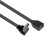 (1m, Bend down) Versatile USB 2.0 Extension Cable with 90-Degree Head for UK Office and Home Electronics 1